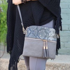 Python Crossbody Charcoal
